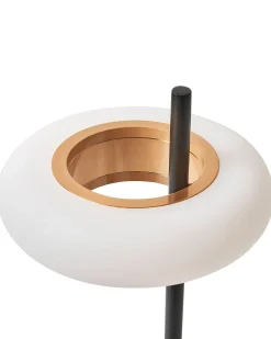 Bezprzewodowa lampa stołowa LED ALVIELA Ze ściemniaczem Metal Czarny