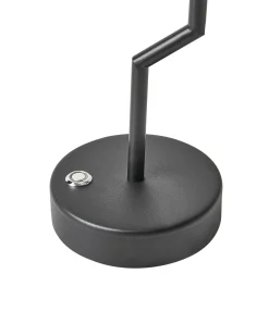 Bezprzewodowa lampa stołowa LED ALVIELA Ze ściemniaczem Metal Czarny