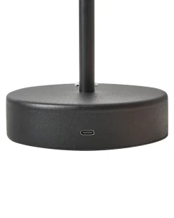 Bezprzewodowa lampa stołowa LED ALVIELA Ze ściemniaczem Metal Czarny