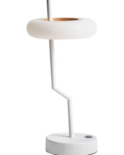 Bezprzewodowa lampa stołowa LED ALVIELA Ze ściemniaczem Metal Biały