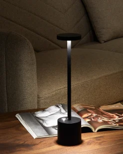 Bezprzewodowa lampa stołowa LED LIZANDRO Ze ściemniaczem Metal Czarny