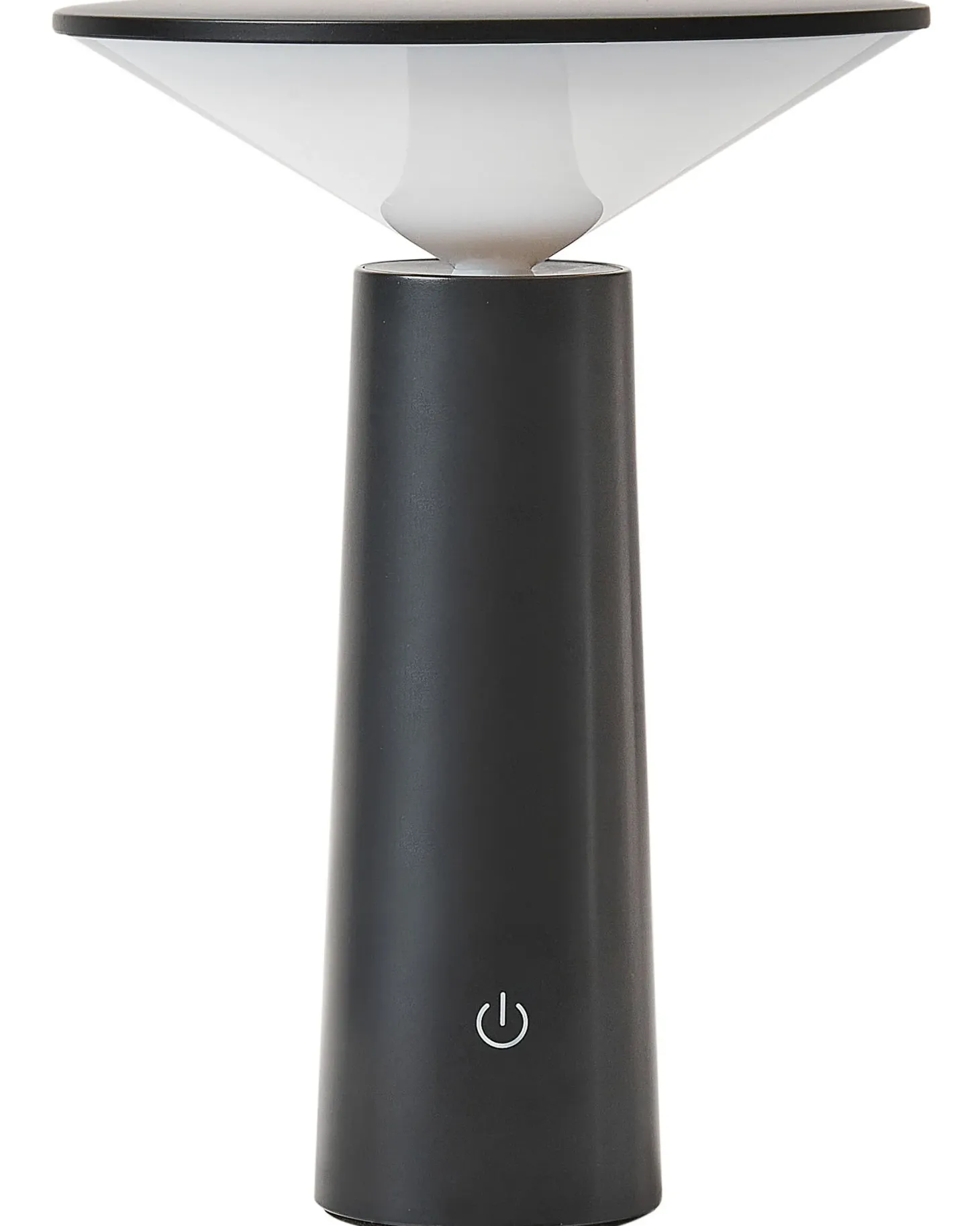 Bezprzewodowa lampa stołowa LED LEVIRA Ze ściemniaczem Metal Czarny