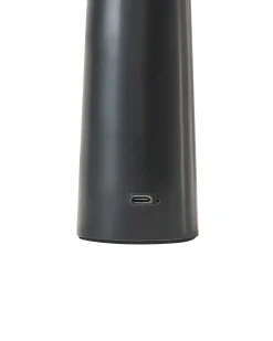 Bezprzewodowa lampa stołowa LED LEVIRA Ze ściemniaczem Metal Czarny
