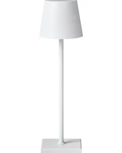 Bezprzewodowa lampa stołowa LED BACEIRO Ze ściemniaczem Metal Biały