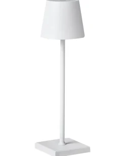 Bezprzewodowa lampa stołowa LED BACEIRO Ze ściemniaczem Metal Biały