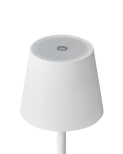 Bezprzewodowa lampa stołowa LED BACEIRO Ze ściemniaczem Metal Biały