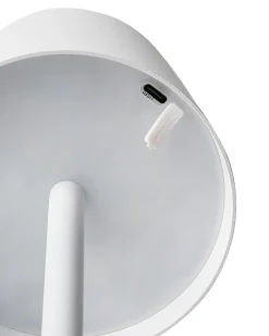 Bezprzewodowa lampa stołowa LED BACEIRO Ze ściemniaczem Metal Biały