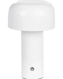 Bezprzewodowa lampa stołowa LED BESOS Ze ściemniaczem Metal Biały