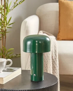 Bezprzewodowa lampa stołowa LED BESOS Ze ściemniaczem Metal Zielony