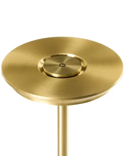 Bezprzewodowa lampa stołowa LED MAGO Ze ściemniaczem Metal Złoty