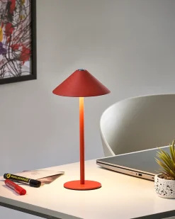 Bezprzewodowa lampa stołowa LED MODJO Ze ściemniaczem Metal Czerwony