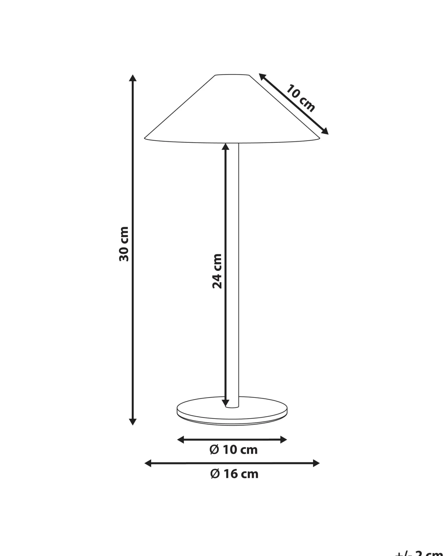Bezprzewodowa lampa stołowa LED MODJO Ze ściemniaczem Metal Czerwony