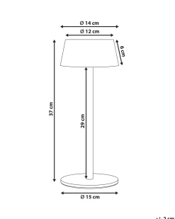 Bezprzewodowa lampa stołowa LED GUDER Ze ściemniaczem Metal Różowy