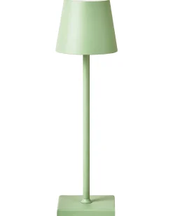 Bezprzewodowa lampa stołowa LED BACEIRO Metal Jasnozielony