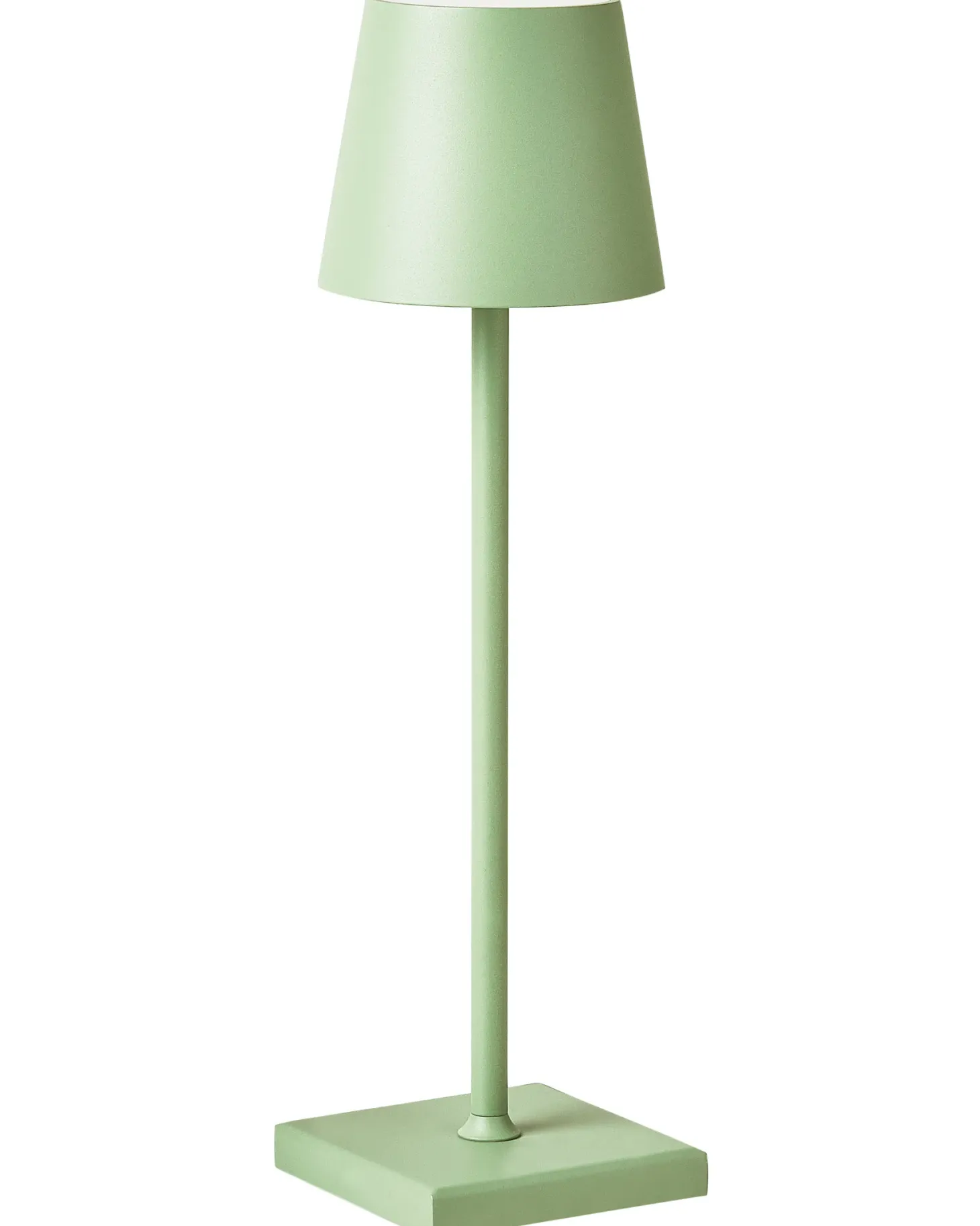 Bezprzewodowa lampa stołowa LED BACEIRO Metal Jasnozielony