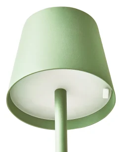 Bezprzewodowa lampa stołowa LED BACEIRO Metal Jasnozielony