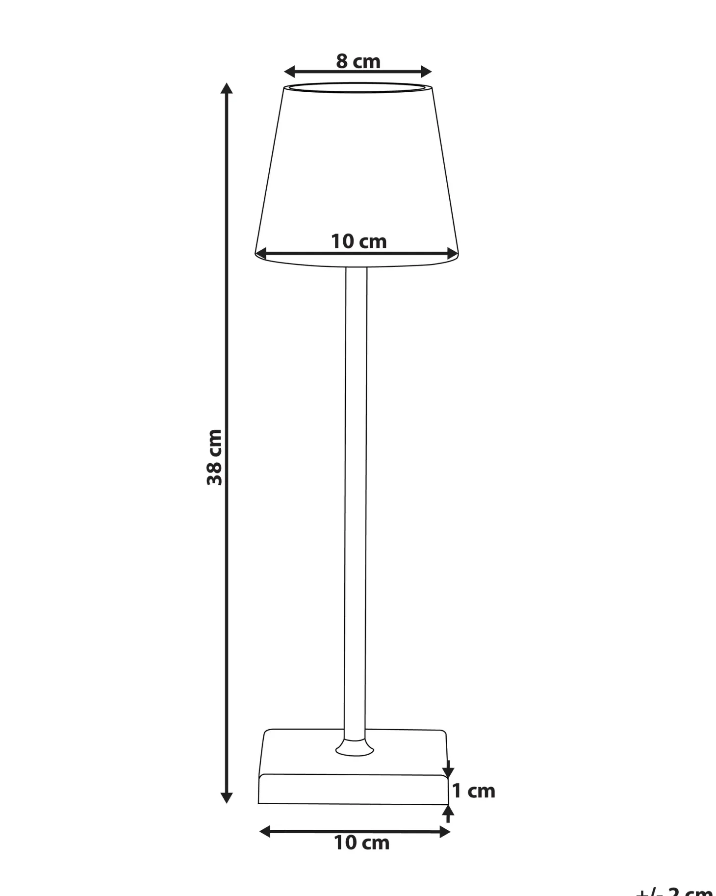 Bezprzewodowa lampa stołowa LED BACEIRO Metal Różowy