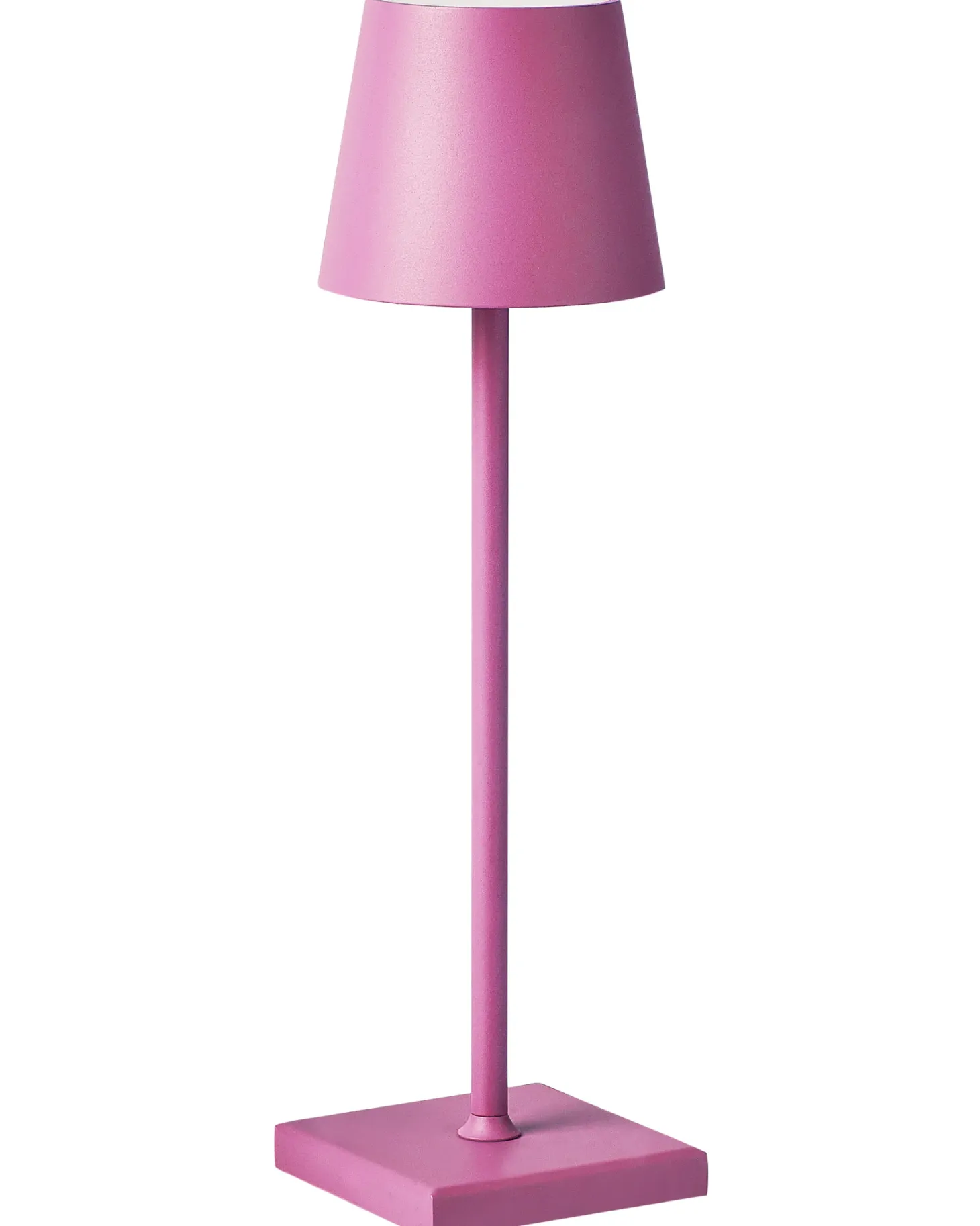 Bezprzewodowa lampa stołowa LED BACEIRO Metal Różowy