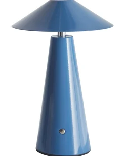 Bezprzewodowa lampa stołowa LED APAYAO Ze ściemniaczem Metal Niebieski