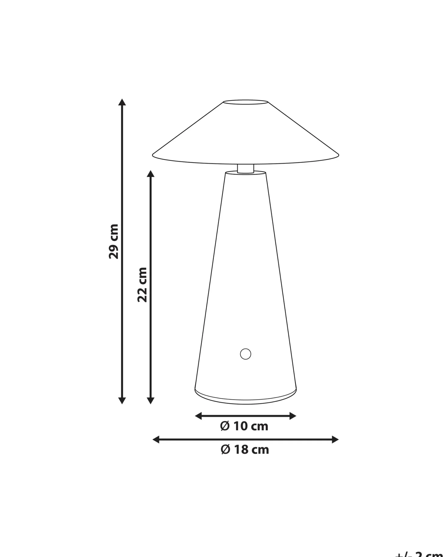 Bezprzewodowa lampa stołowa LED APAYAO Ze ściemniaczem Metal Niebieski