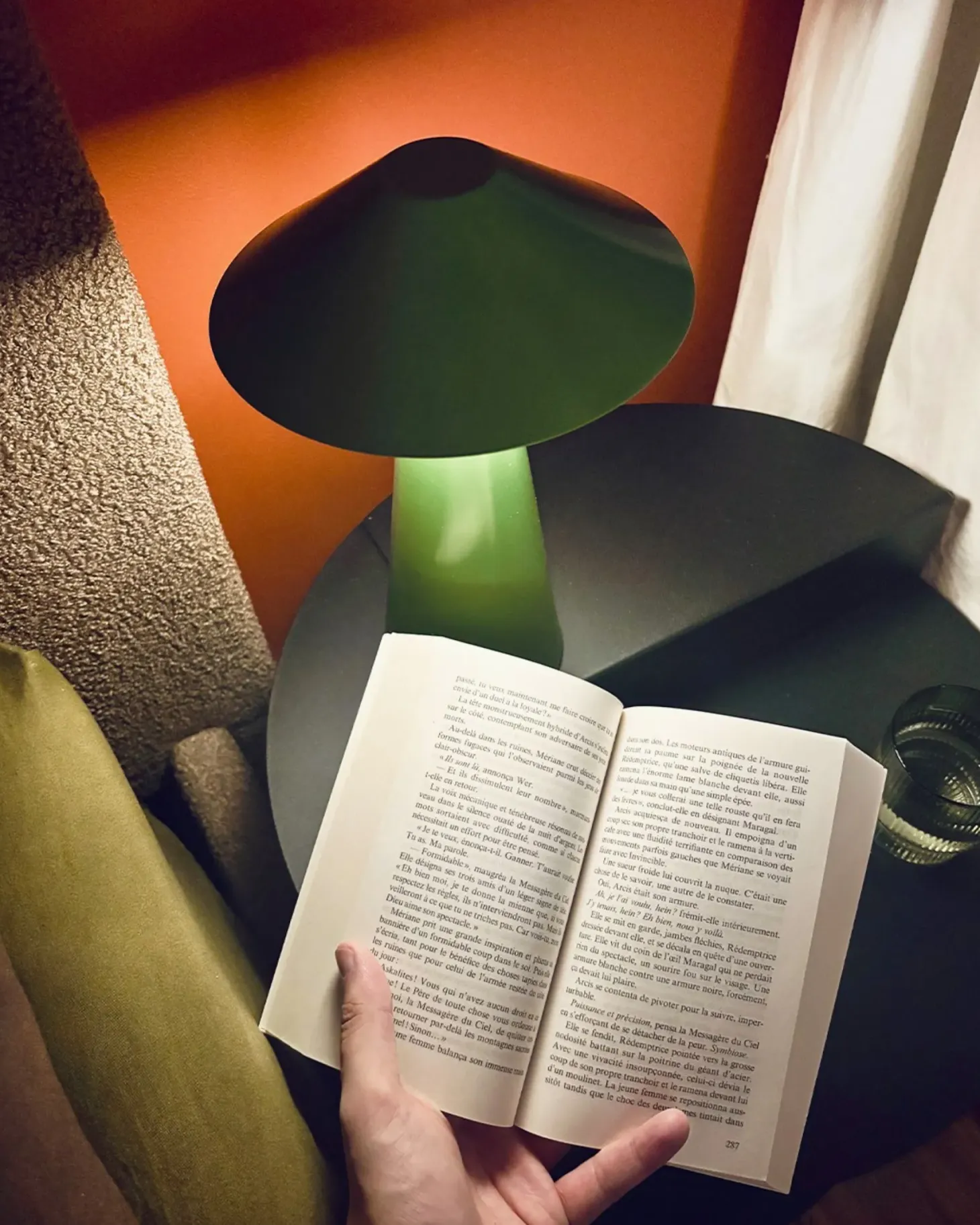 Bezprzewodowa lampa stołowa LED APAYAO Ze ściemniaczem Metal Zielony