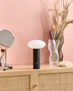 Bezprzewodowa lampa stołowa LED BUAYAN Ze ściemniaczem Metal Czarny