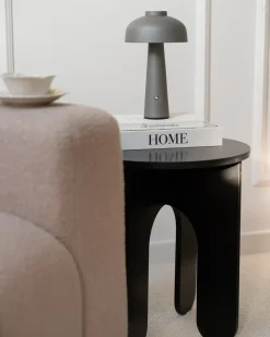 Bezprzewodowa lampa stołowa LED AGUSAN Ze ściemniaczem Metal Szary