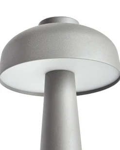 Bezprzewodowa lampa stołowa LED AGUSAN Ze ściemniaczem Metal Szary