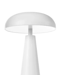 Bezprzewodowa lampa stołowa LED BOCONO Ze ściemniaczem Metal Biały