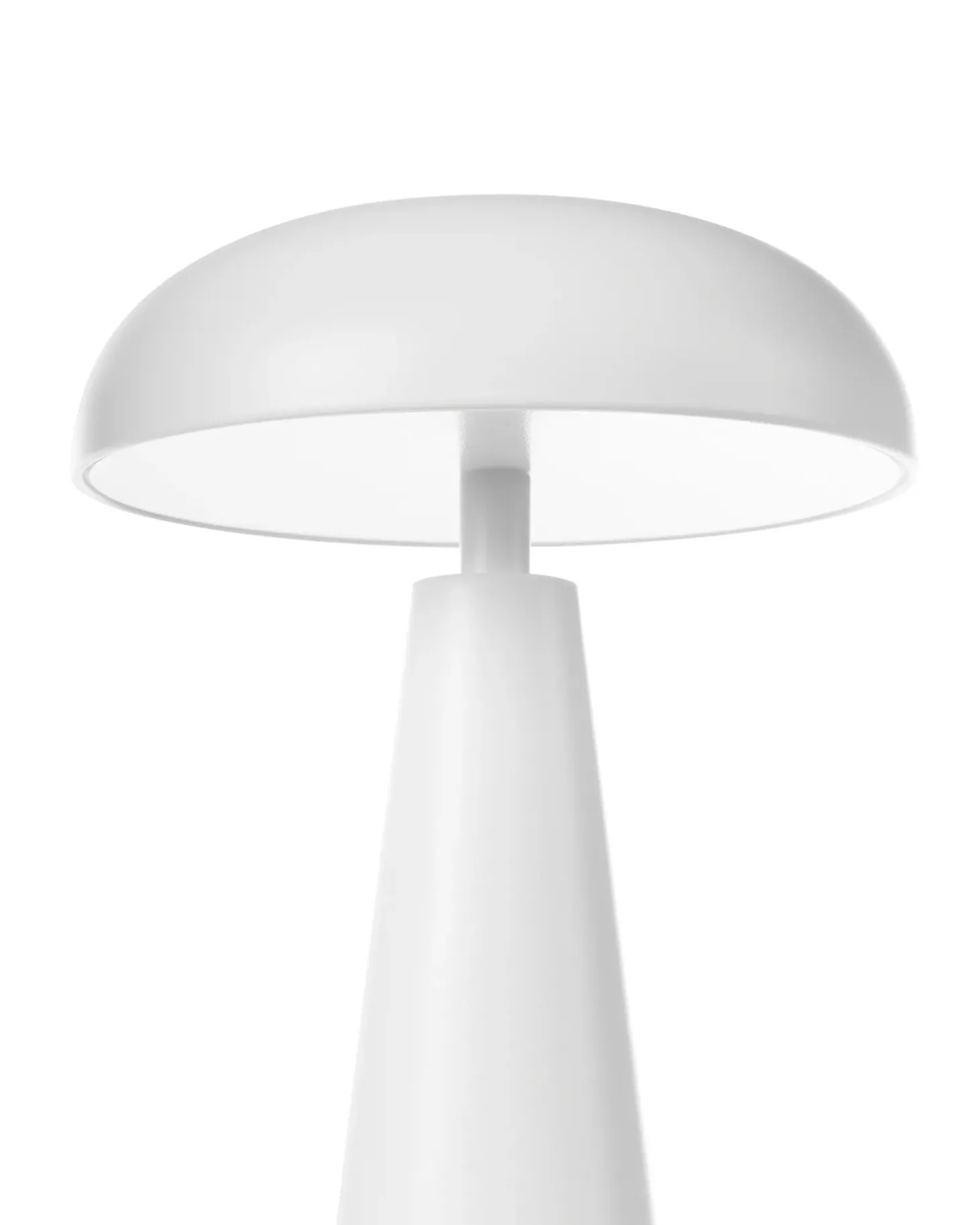 Bezprzewodowa lampa stołowa LED BOCONO Ze ściemniaczem Metal Biały