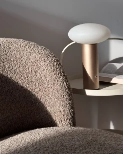 Bezprzewodowa lampa stołowa LED BUAYAN Ze ściemniaczem Metal Złoty