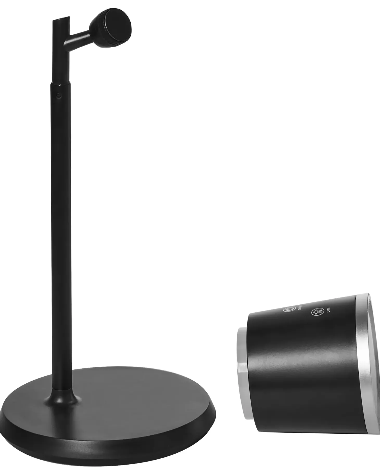 Bezprzewodowa lampa stołowa LED LIBRA Ze ściemniaczem Czarny