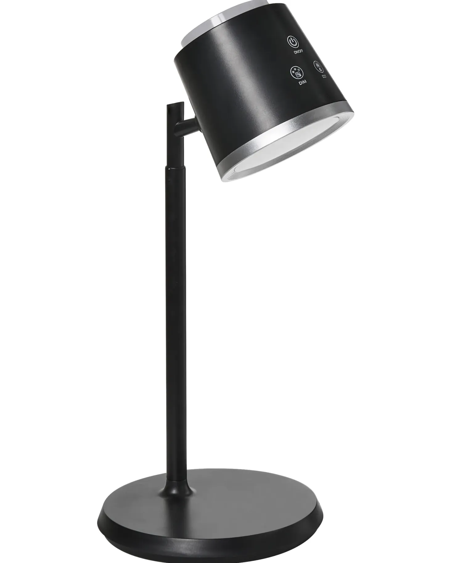 Bezprzewodowa lampa stołowa LED LIBRA Ze ściemniaczem Czarny