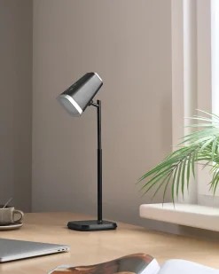 Bezprzewodowa lampa stołowa LED MUSCA Ze ściemniaczem Czarny
