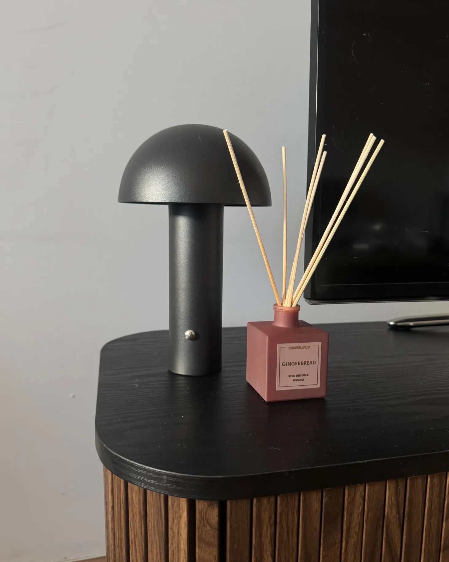 Bezprzewodowa lampa stołowa LED BOJO Ze ściemniaczem Metal Czarny