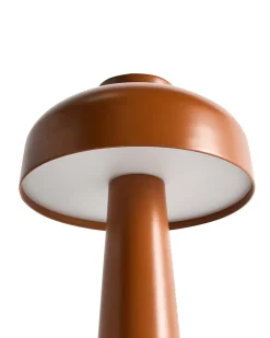 Bezprzewodowa lampa stołowa LED AGUSAN Ze ściemniaczem Metal Brązowy