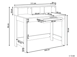 Outlet Biurko ALVAR Jasno 111 cm 60 cm Dzieci Wszystkie Biurka|Biurka Domowe