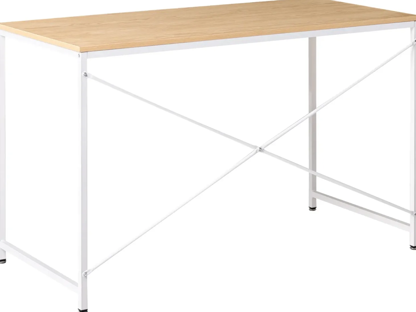 New Biurko ANDASTE Jasny brąz/ biały 120 cm 60 cm Dzieci Wszystkie Biurka|Biurka Domowe
