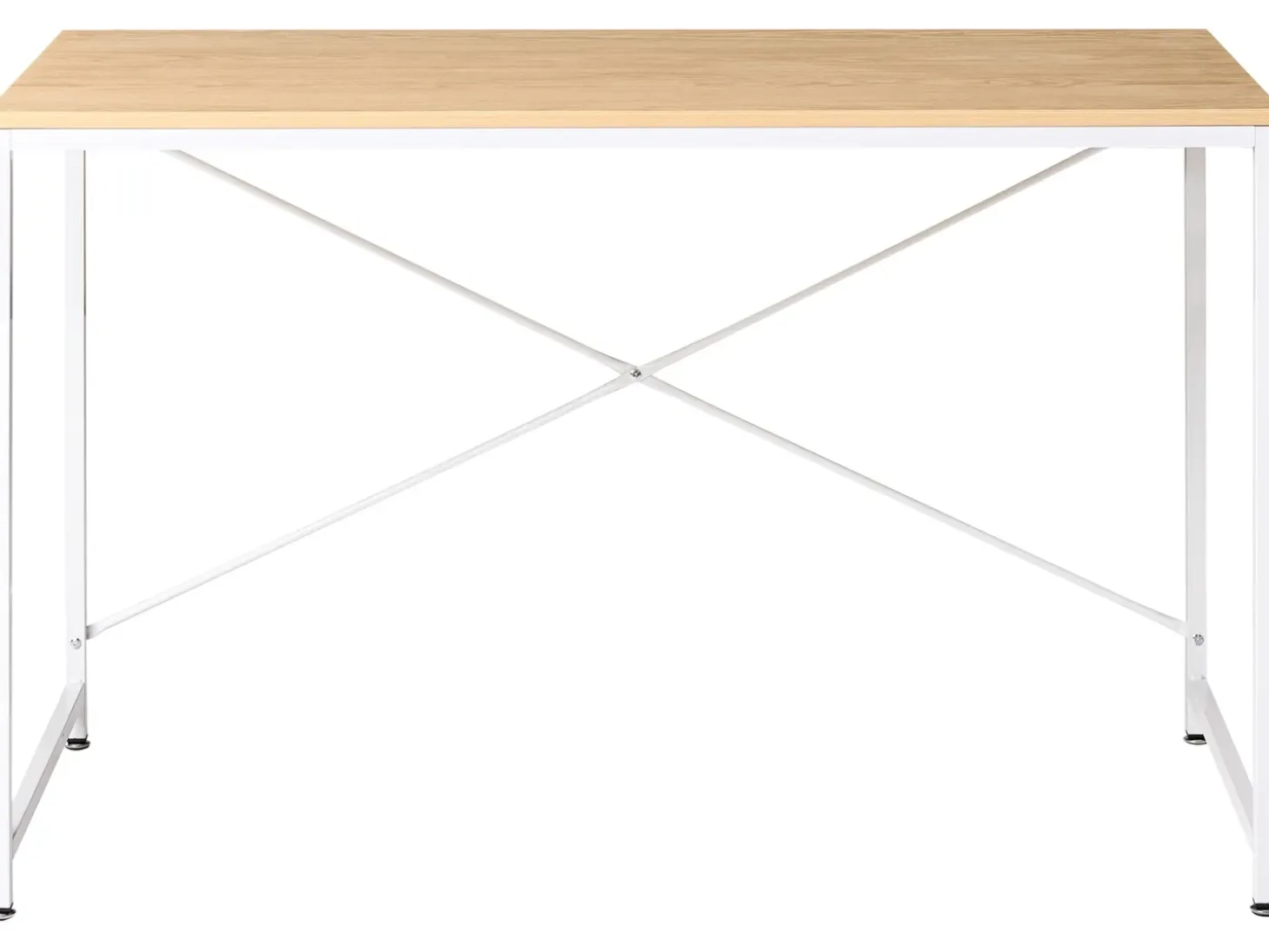 New Biurko ANDASTE Jasny brąz/ biały 120 cm 60 cm Dzieci Wszystkie Biurka|Biurka Domowe