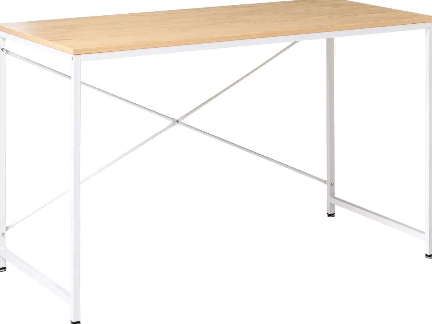 New Biurko ANDASTE Jasny brąz/ biały 120 cm 60 cm Dzieci Wszystkie Biurka|Biurka Domowe