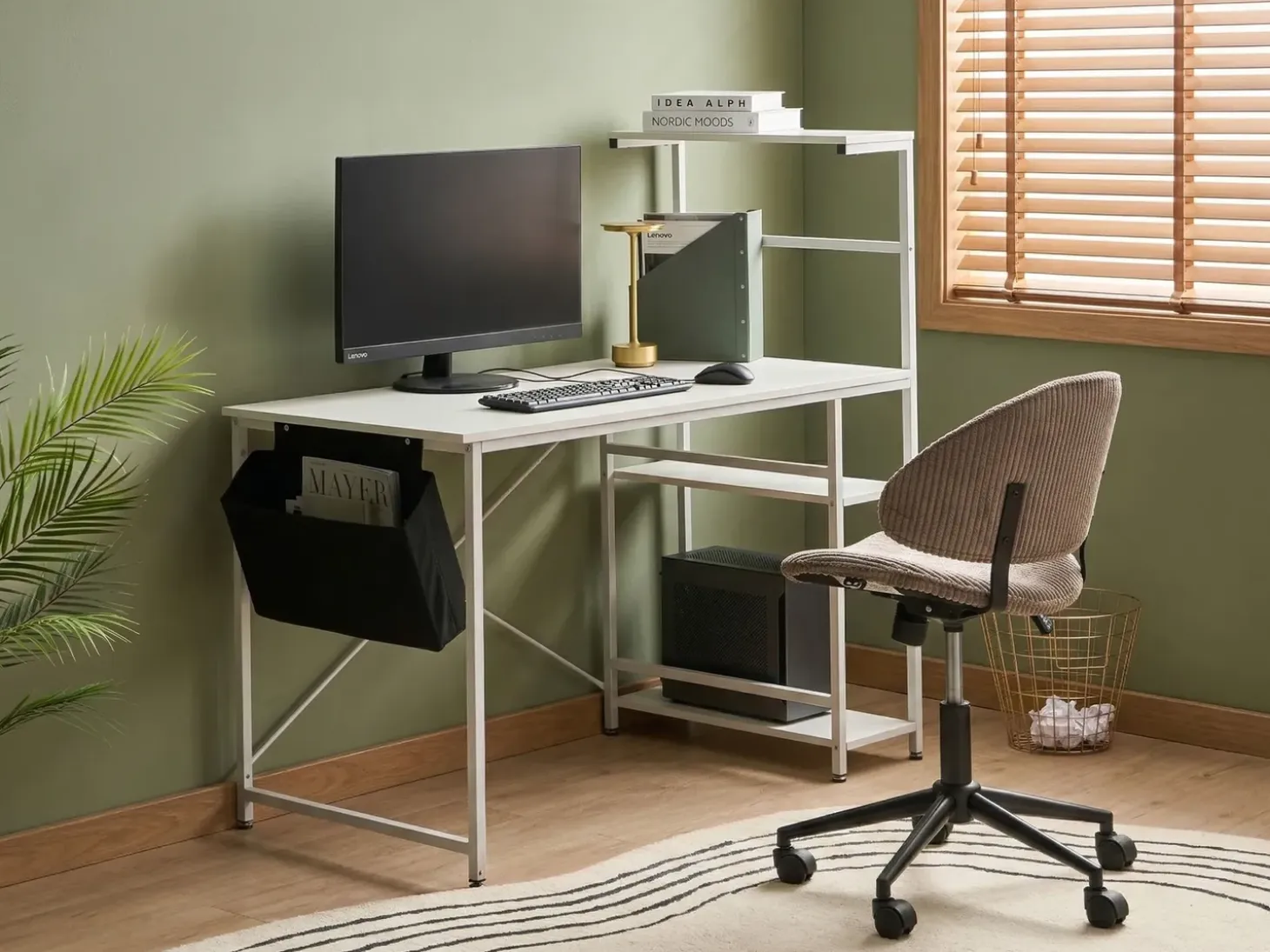 Outlet Biurko ARAMINGO 120 cm 60 cm ze schowkiem Dzieci Wszystkie Biurka|Biurka Domowe