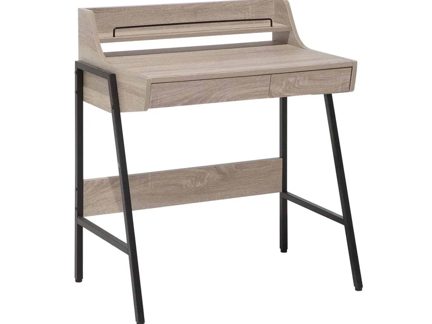 Outlet Biurko BROXTON Jasnobrązowy 77 cm 46 cm z szufladami Dzieci Biurka Domowe|Biurka Dla Dzieci