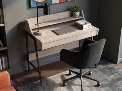 Outlet Biurko BROXTON Jasnobrązowy 77 cm 46 cm z szufladami Dzieci Biurka Domowe|Biurka Dla Dzieci