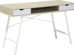 Best Biurko CLARITA Jasnobrązowy 120 cm 48 cm z szufladami Dzieci Biurka Domowe|Biurka Dla Dzieci