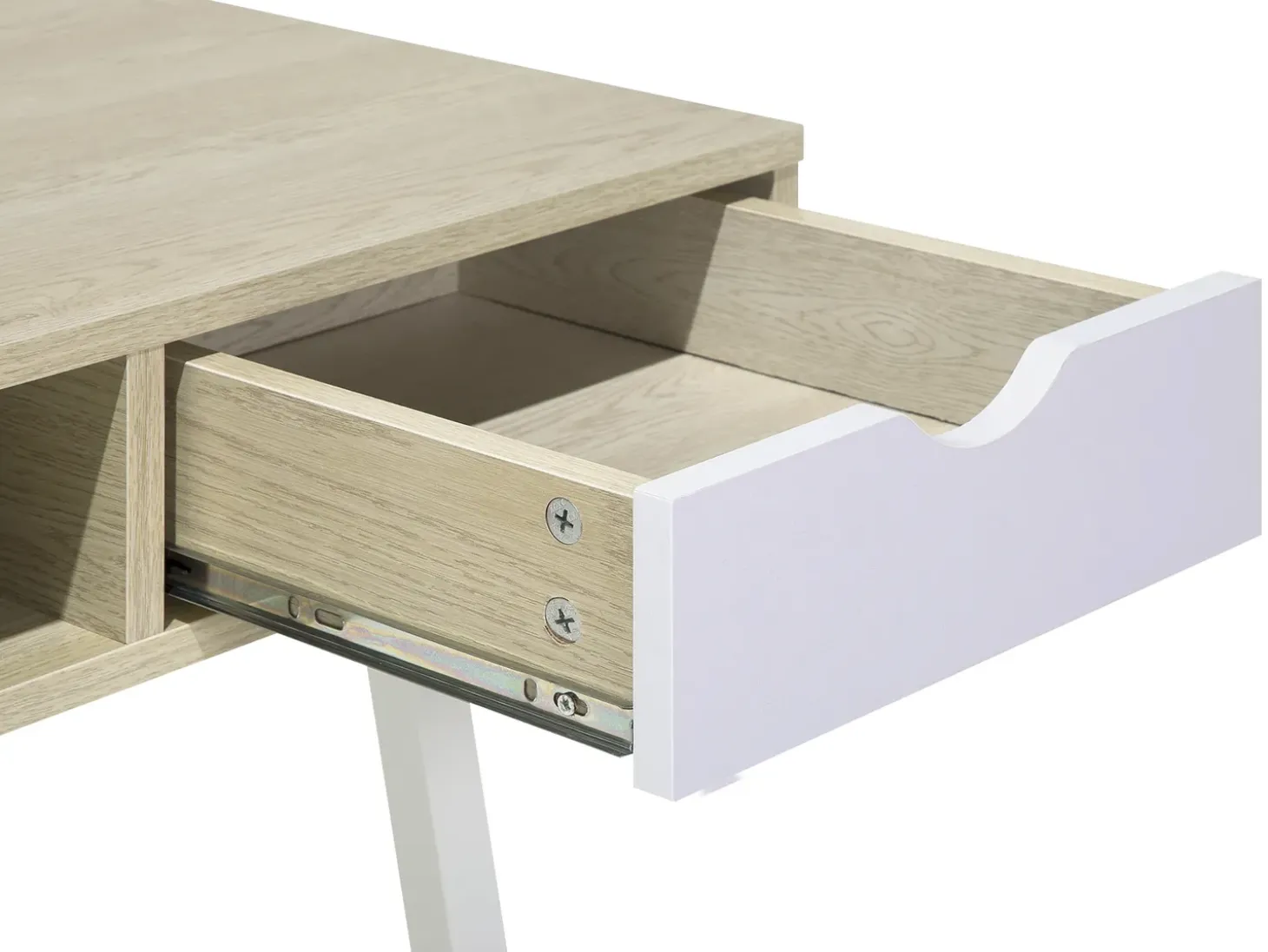 Best Biurko CLARITA Jasnobrązowy 120 cm 48 cm z szufladami Dzieci Biurka Domowe|Biurka Dla Dzieci