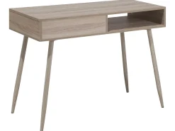 Outlet Biurko DEORA Jasnobrązowy 100 cm 48 cm z szufladami Dzieci Biurka Domowe|Biurka Dla Dzieci