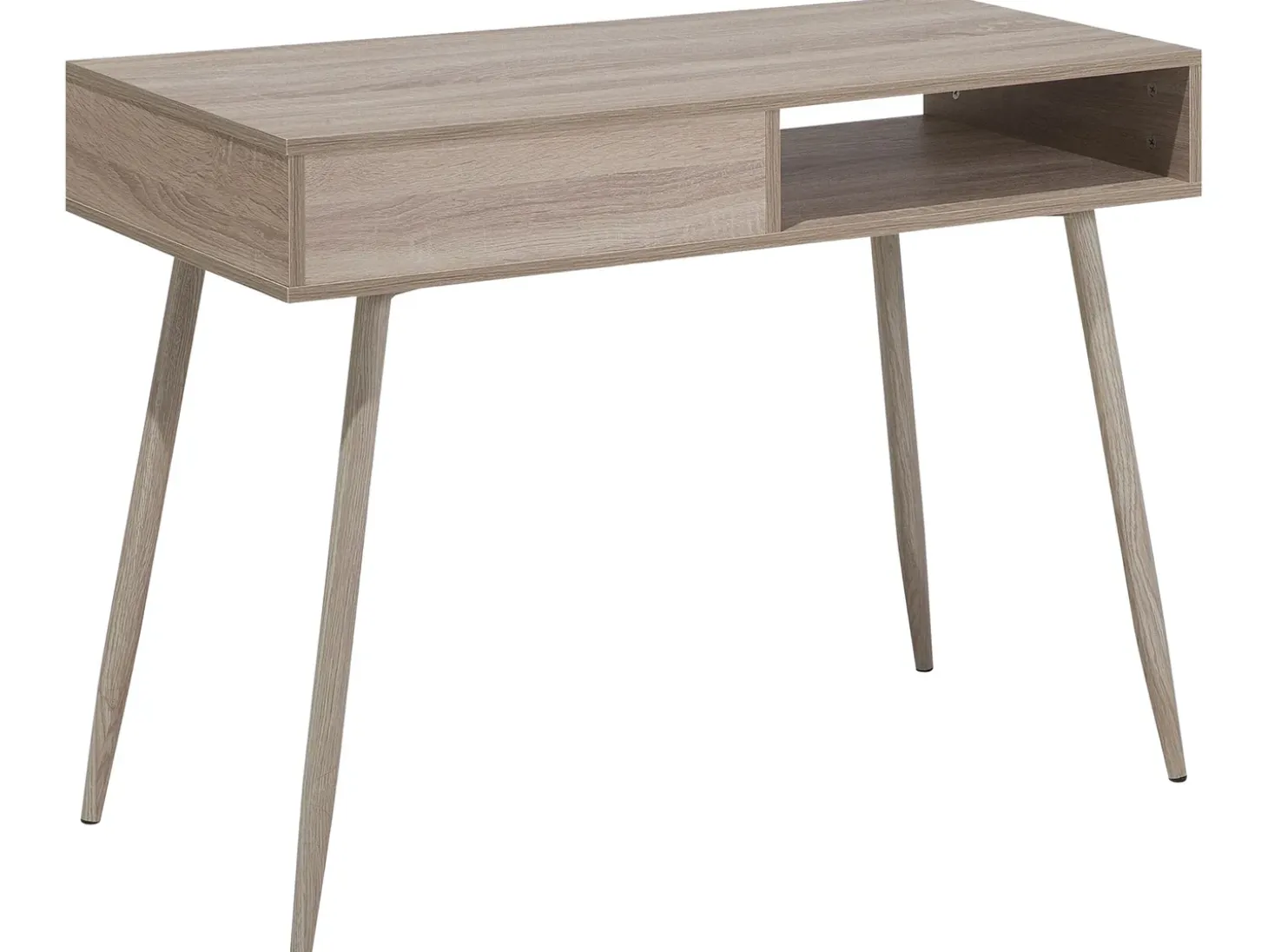 Outlet Biurko DEORA Jasnobrązowy 100 cm 48 cm z szufladami Dzieci Biurka Domowe|Biurka Dla Dzieci