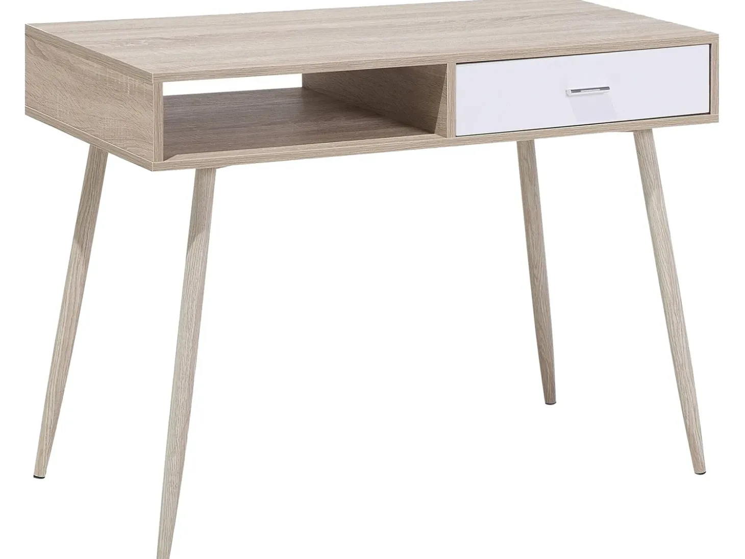 Outlet Biurko DEORA Jasnobrązowy 100 cm 48 cm z szufladami Dzieci Biurka Domowe|Biurka Dla Dzieci