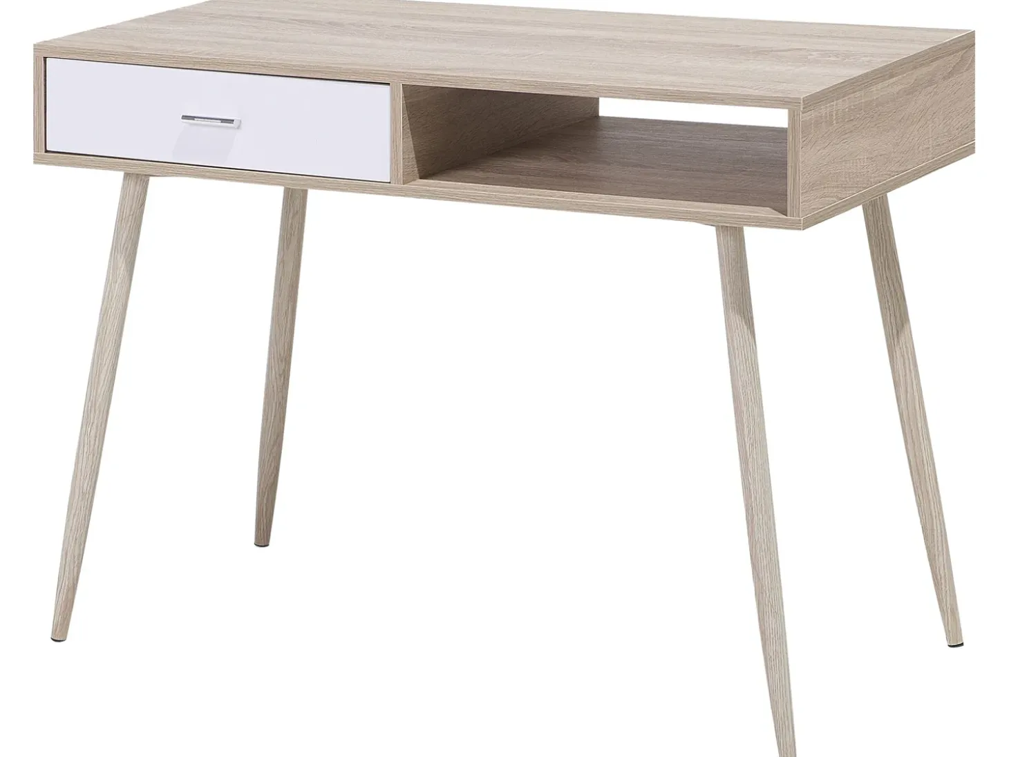 Outlet Biurko DEORA Jasnobrązowy 100 cm 48 cm z szufladami Dzieci Biurka Domowe|Biurka Dla Dzieci