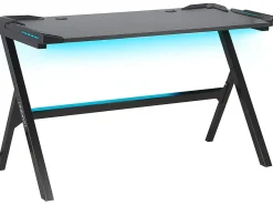 Clearance Biurko gamingowe DANVERS 120 cm 60 cm RGB LED Dzieci Biurka Gamingowe|Biurka Domowe